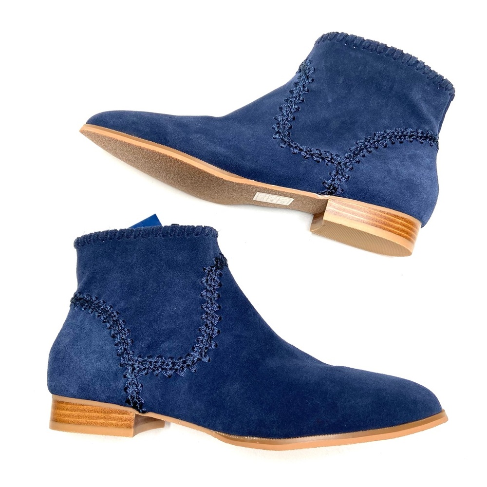 JACK ROGERS Blue Gemma Ankle Boots